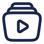 Video Library SVG Icon